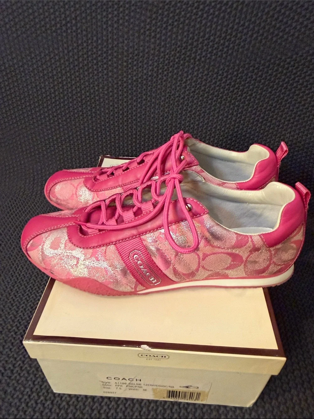 Coach pink sneakers